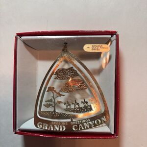 Grand Canyon 24 Gold Flashed Brass XmasCut Out Ornament Nation's Treasures